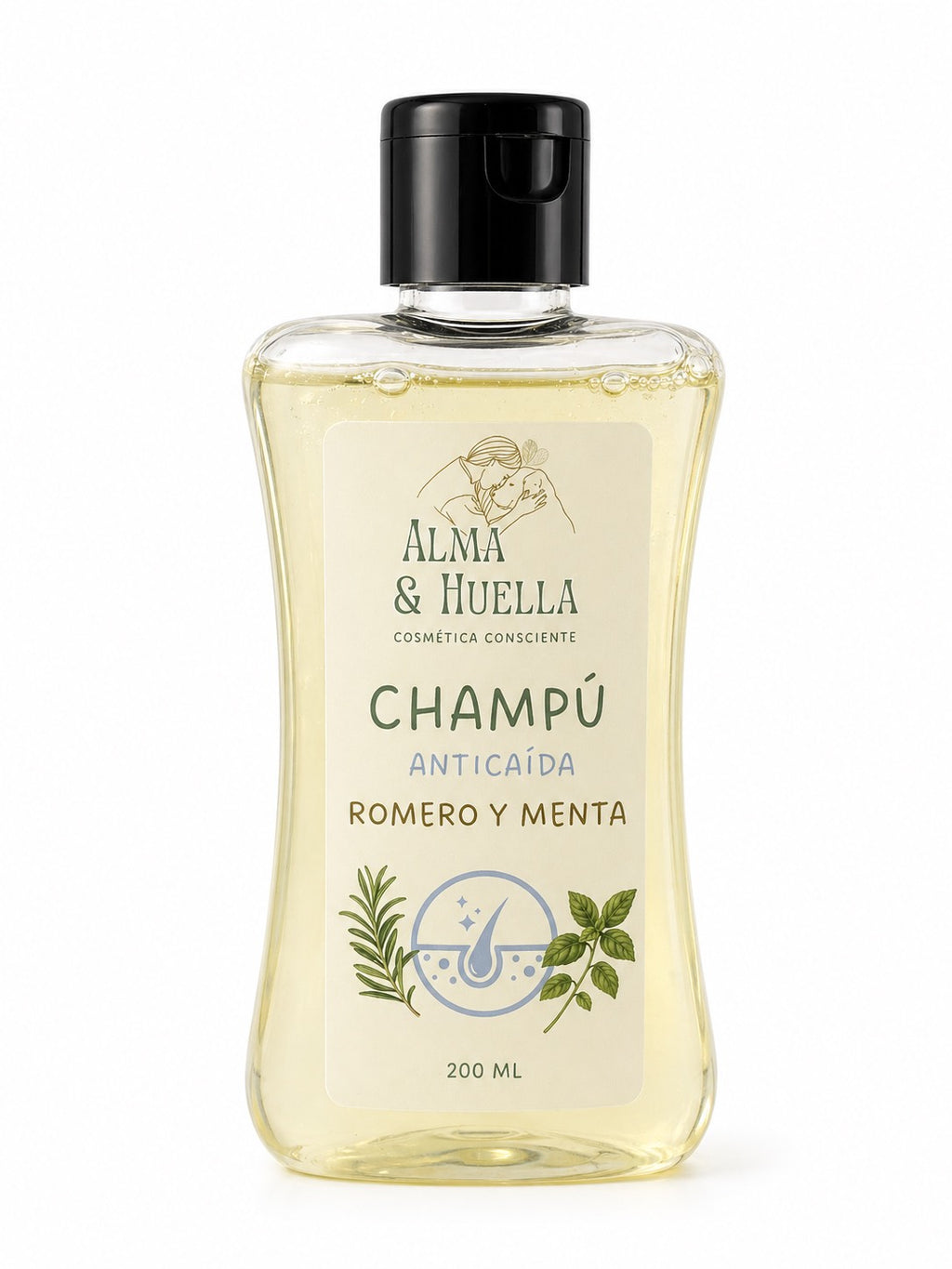 Champú anticaída: Romero y Menta 200 ml
