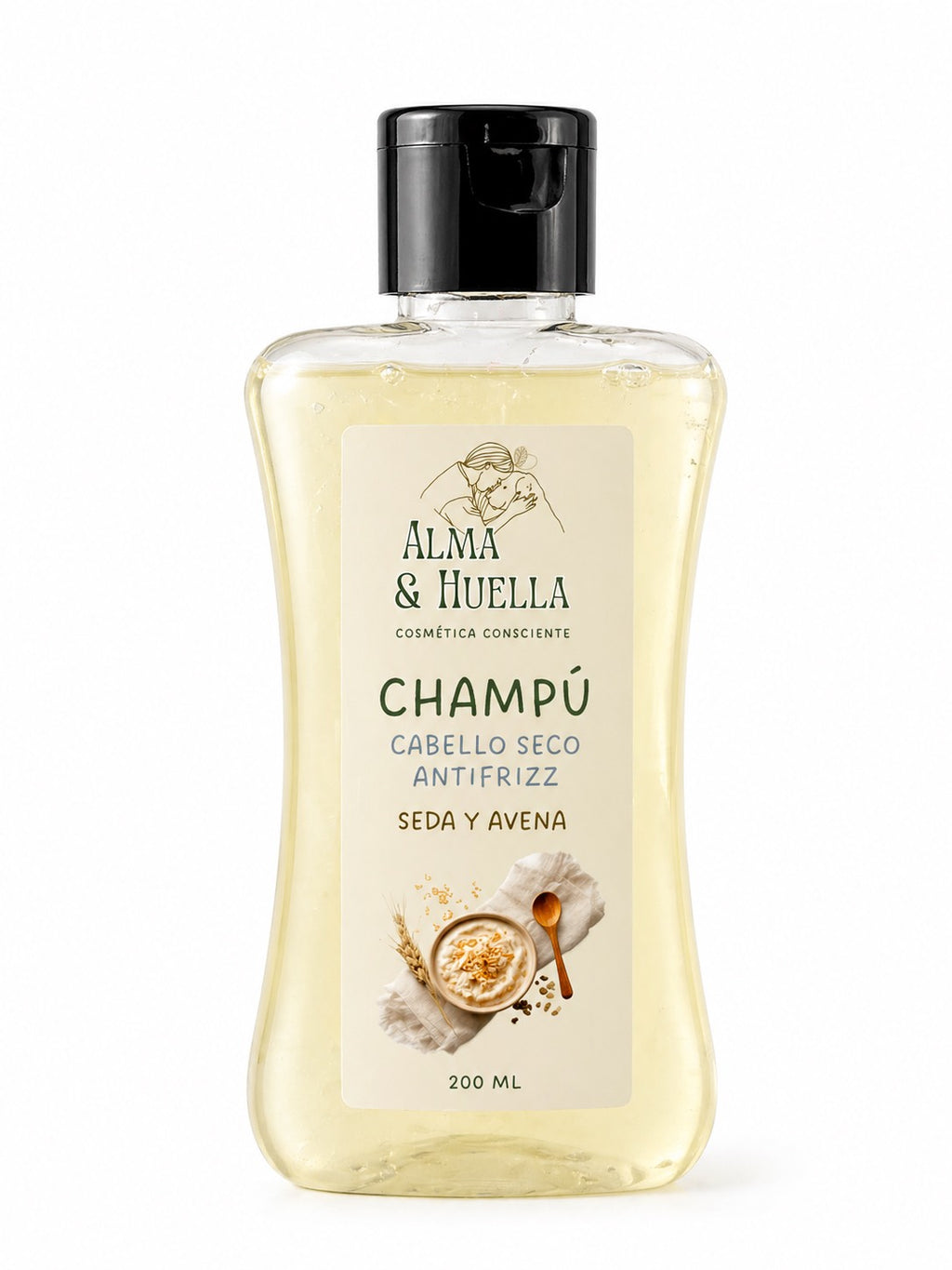 Champú para cabello seco: Seda y Avena 200 ml