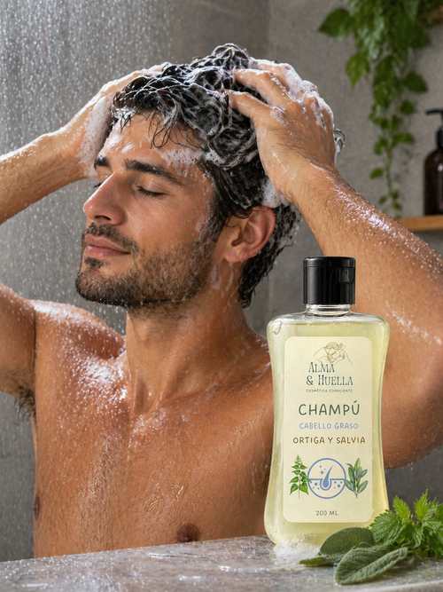Champú para cabello graso: Ortiga y Salvia 200 ml