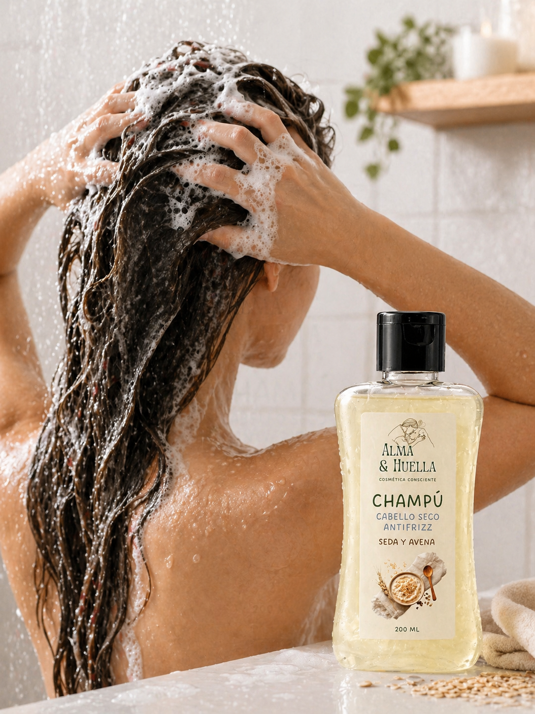 Champú para cabello seco: Seda y Avena 200 ml